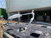 Estatuas de fibra de vidrio de dibujos animados de tamaño natural